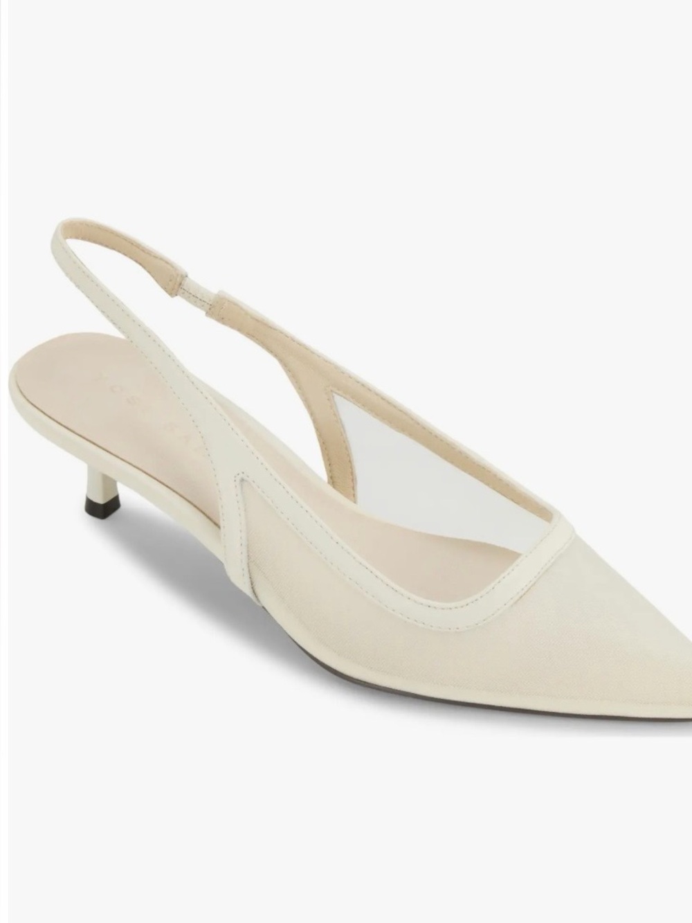 Yosi Samra Delilah Slingback Pump, cream, size 9 New !